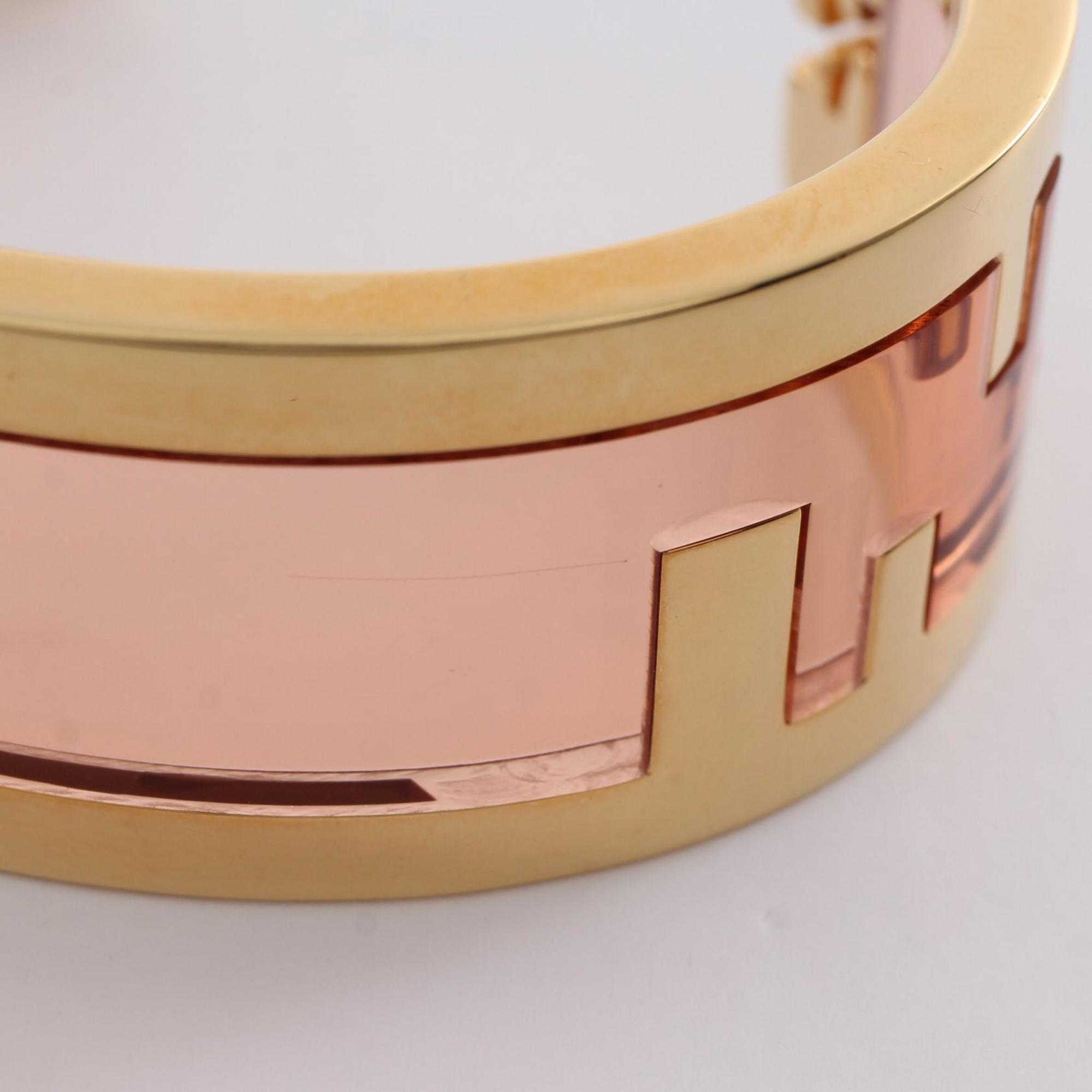 FENDI Orlock Bracelet GP (Gold Plated) Women's Gold Pink