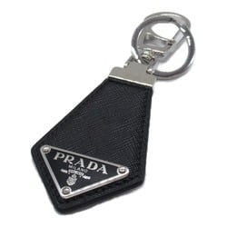 PRADA Keychain Keyring Saffiano Leather Men's Black 2PP041053F0002