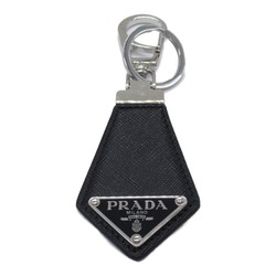 PRADA Keychain Keyring Saffiano Leather Men's Black 2PP041053F0002