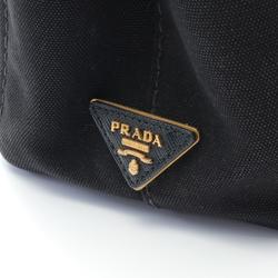 PRADA CANAPA Tote Bag Canvas Women's Black