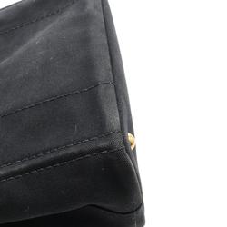 PRADA CANAPA Tote Bag Canvas Women's Black