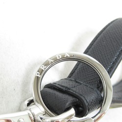 PRADA Key Ring Leather Saffiano Men's Women's Navy Nero 2PP709053F0002