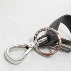 PRADA Key Ring Leather Saffiano Men's Women's Navy Nero 2PP709053F0002