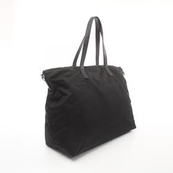 PRADA TESSUTO SAFFIAN Tote Bag Nylon Saffiano Leather Women's Black