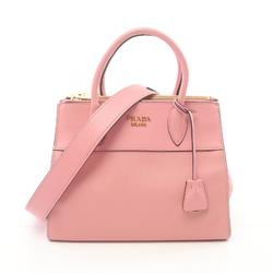 PRADA SAFFIANO CITY Handbag Bag Saffiano Leather Women's Pink 1BA103