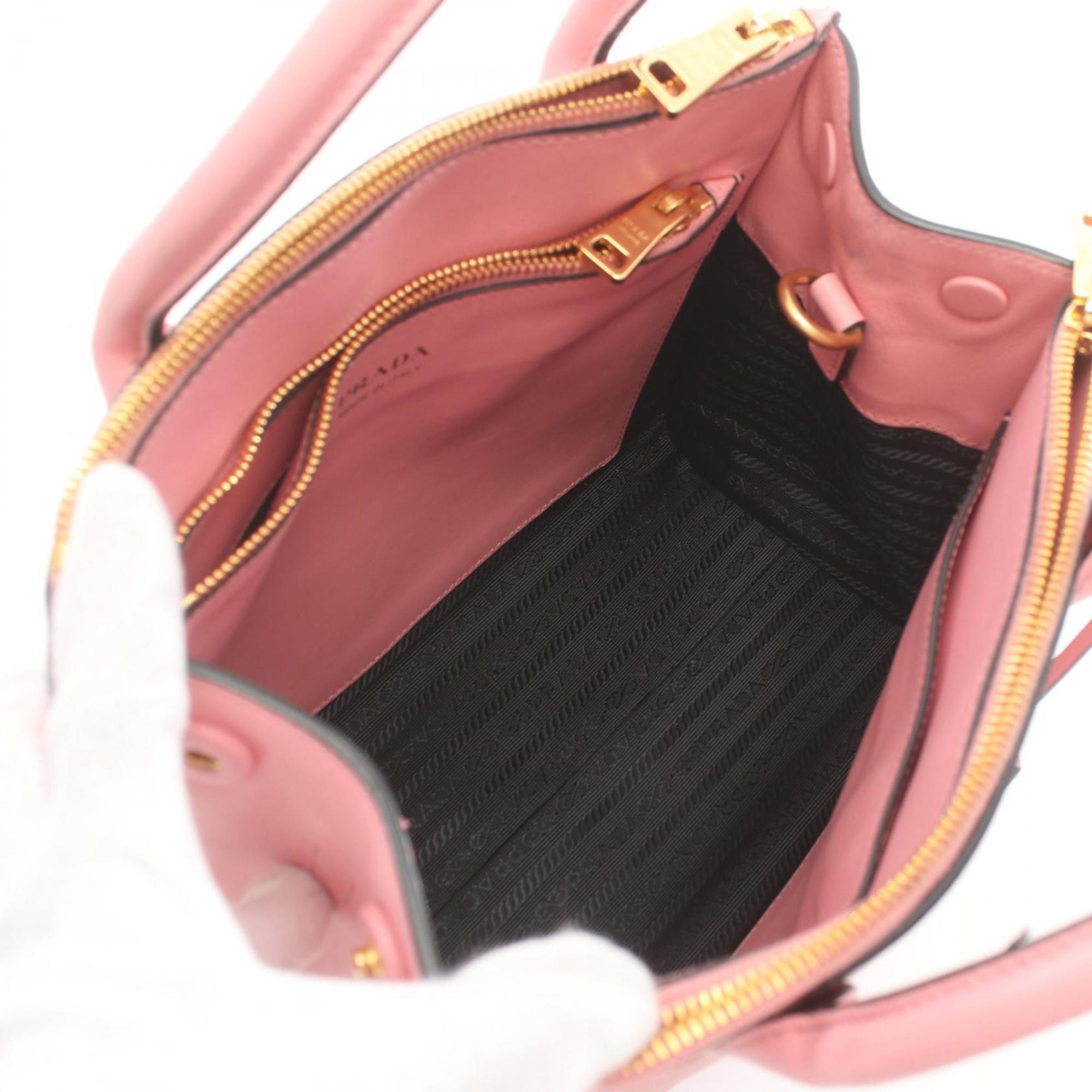 PRADA SAFFIANO CITY Handbag Bag Saffiano Leather Women's Pink 1BA103