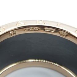 BVLGARI B-zero1 Ring, K18PG (pink gold), ceramic, men's, women's, black