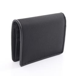 PRADA PORTAF VERTI PICCOLO Bi-fold Wallet Nylon Saffiano Leather Women's Black 1MV204