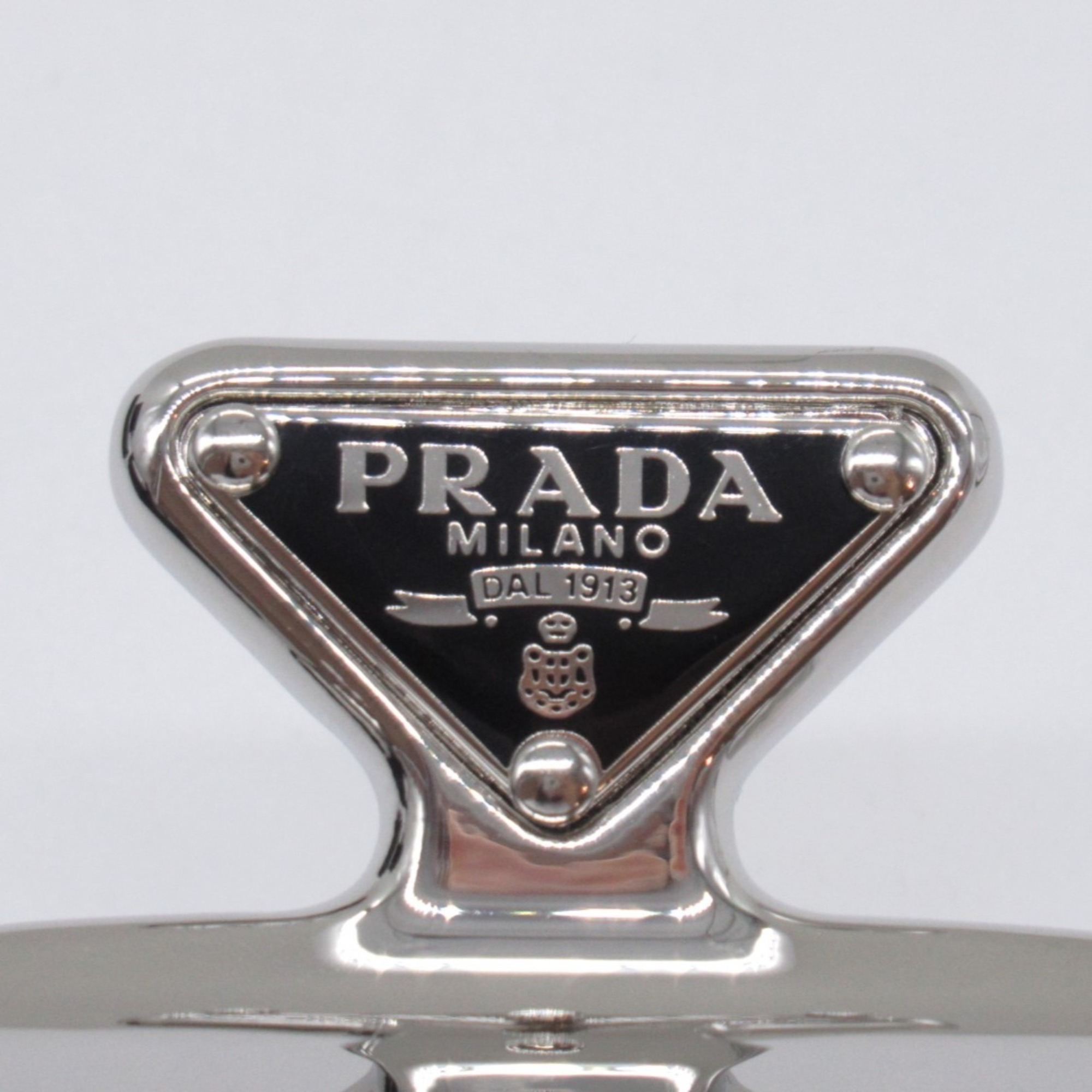 PRADA Hair Clip, Nickel Free, Women's, Silver, 1IF0872BA6F0276