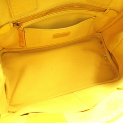 PRADA 2Way Canapa Tote Bag Canvas Women's Yellow