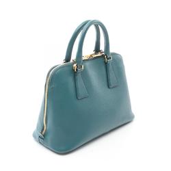 PRADA SAFFIANO LUX Handbag Bag Saffiano Leather Women's Green 1BA838