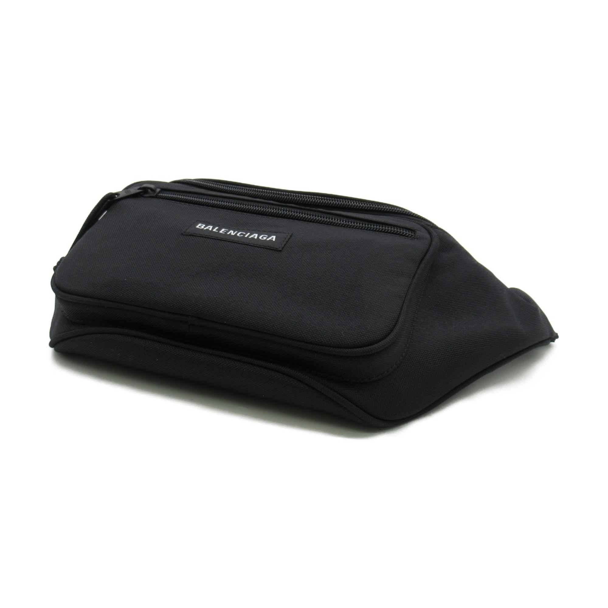 BALENCIAGA Explorer Belt Bag, Waist Nylon, Men's, Black, 4823892JMF71000