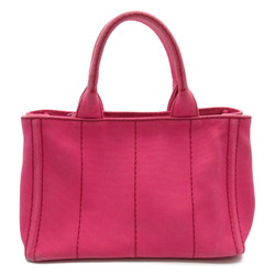 PRADA Canapa Tote Bag Canvas Women's Pink