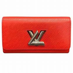 Louis Vuitton Epi Portefeuille Twist M61179 Coquelicot Long Wallet for Women