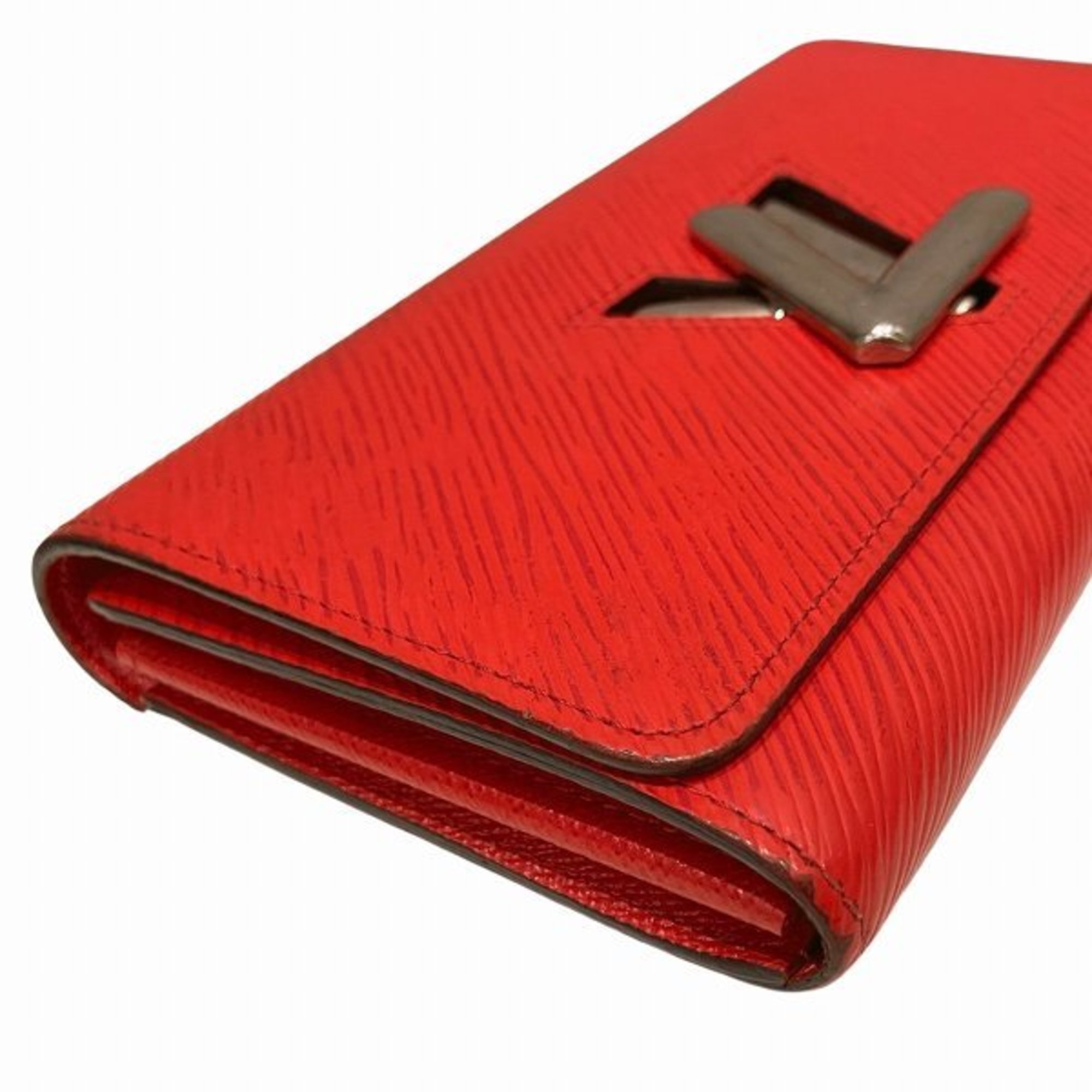 Louis Vuitton Epi Portefeuille Twist M61179 Coquelicot Long Wallet for Women