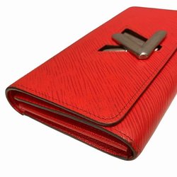 Louis Vuitton Epi Portefeuille Twist M61179 Coquelicot Long Wallet for Women