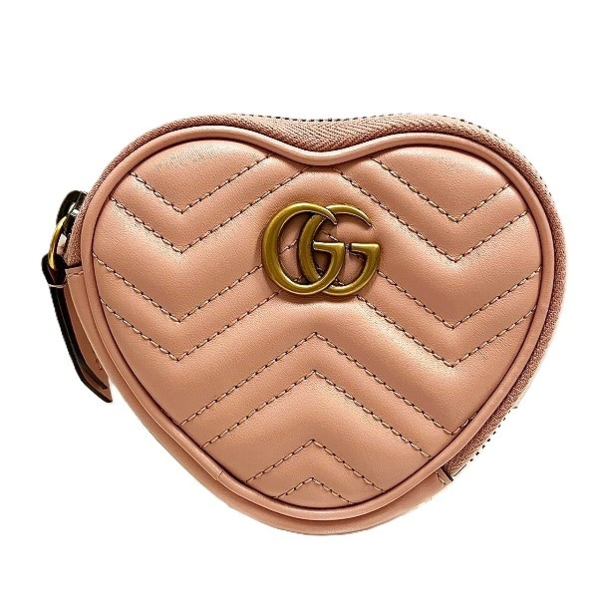 GUCCI GG Marmont Double G Heart Shape Wallet/Coin Case 699517 Wallets/Coin Cases Women's Wallets