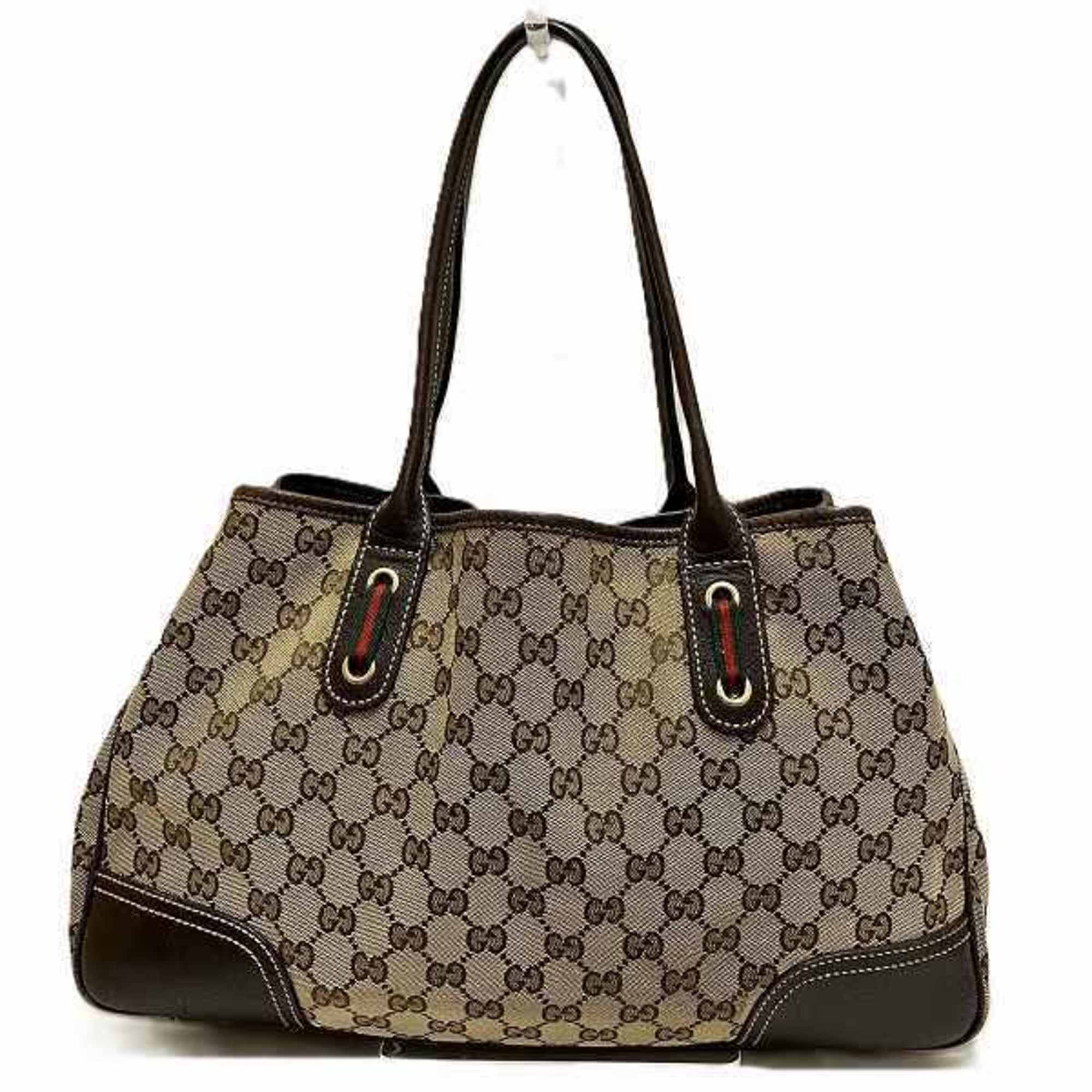 GUCCI GG Canvas Princess 163805 Bag Tote Handbag Women's