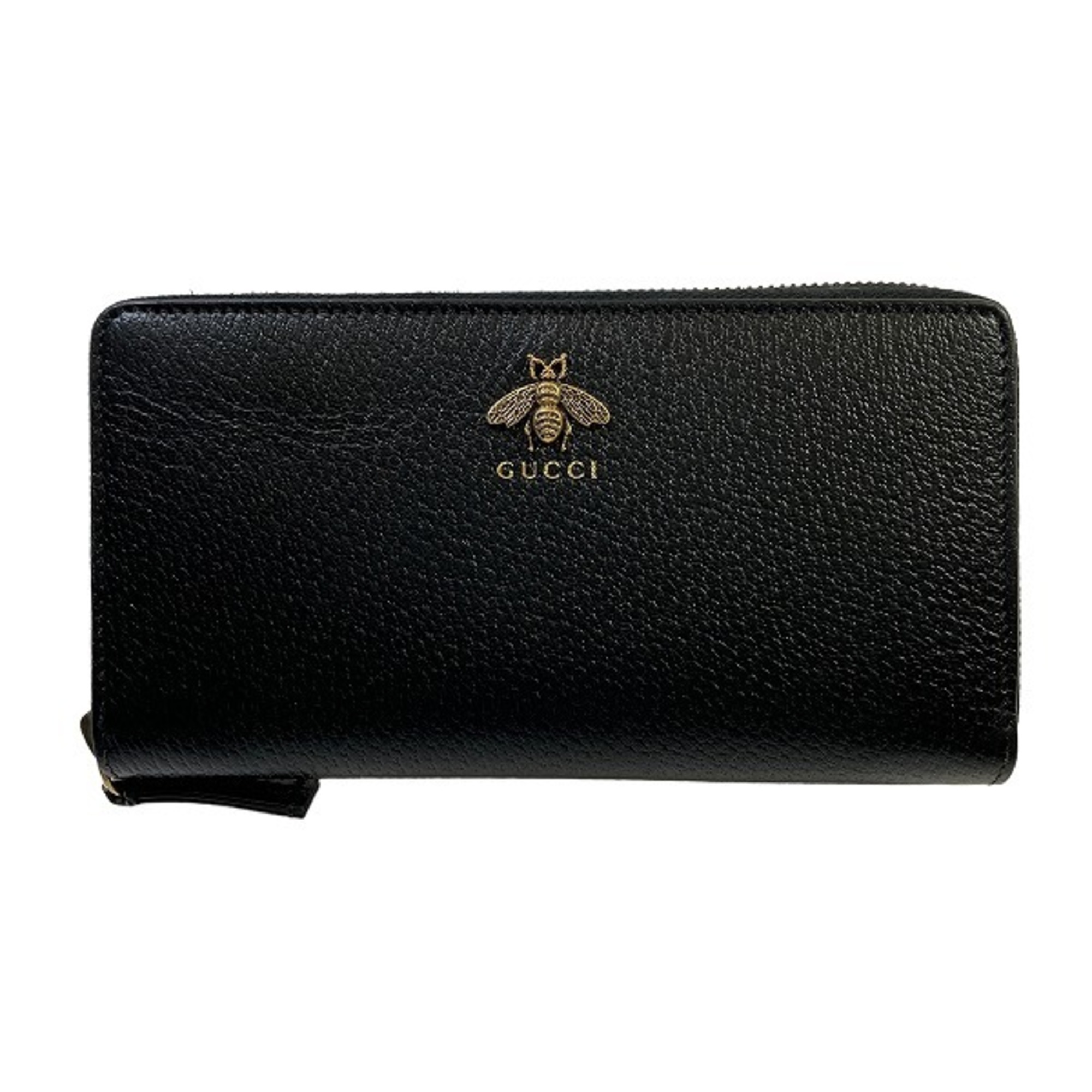 GUCCI Animalier 523667 Round Long Wallet for Men