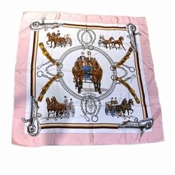 Hermes Carre 90 EQUIPAGES Carriage Servant Silk Accessory Scarf Women's