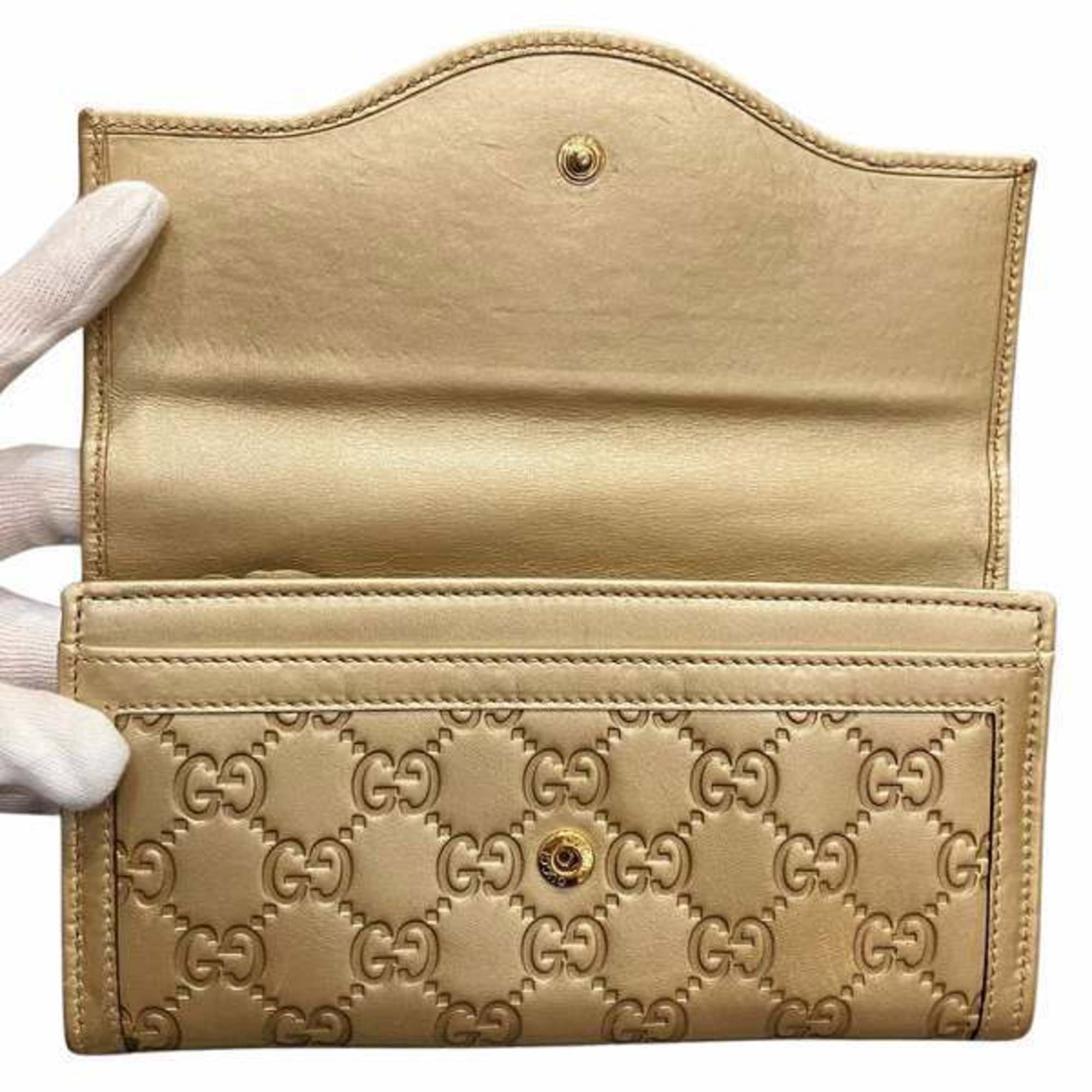 GUCCI Guccissima 232434 Interlocking Long Wallet for Men and Women