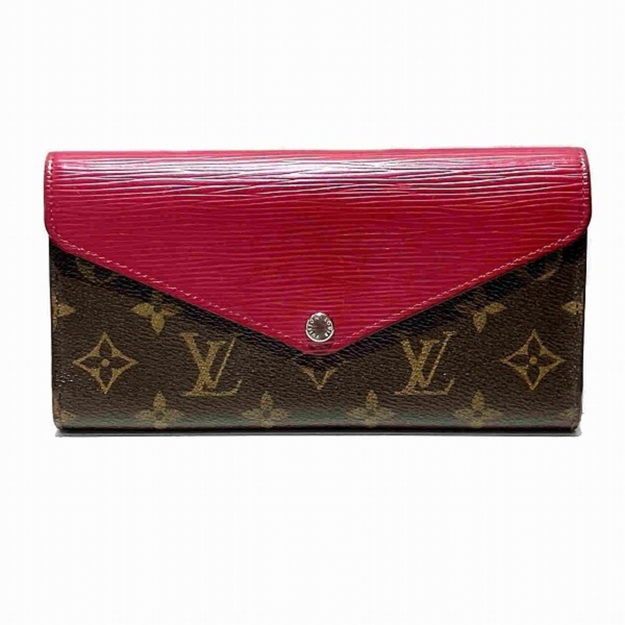 Louis Vuitton Monogram Portefeuille Marie Roulon M60498 Long Wallet Tri-fold for Women