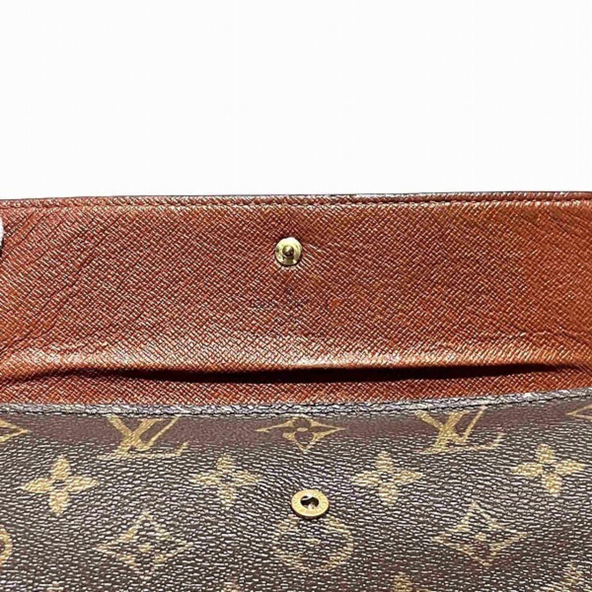 Louis Vuitton Monogram Portefeuille International M61217 Long Wallet Tri-fold for Men and Women