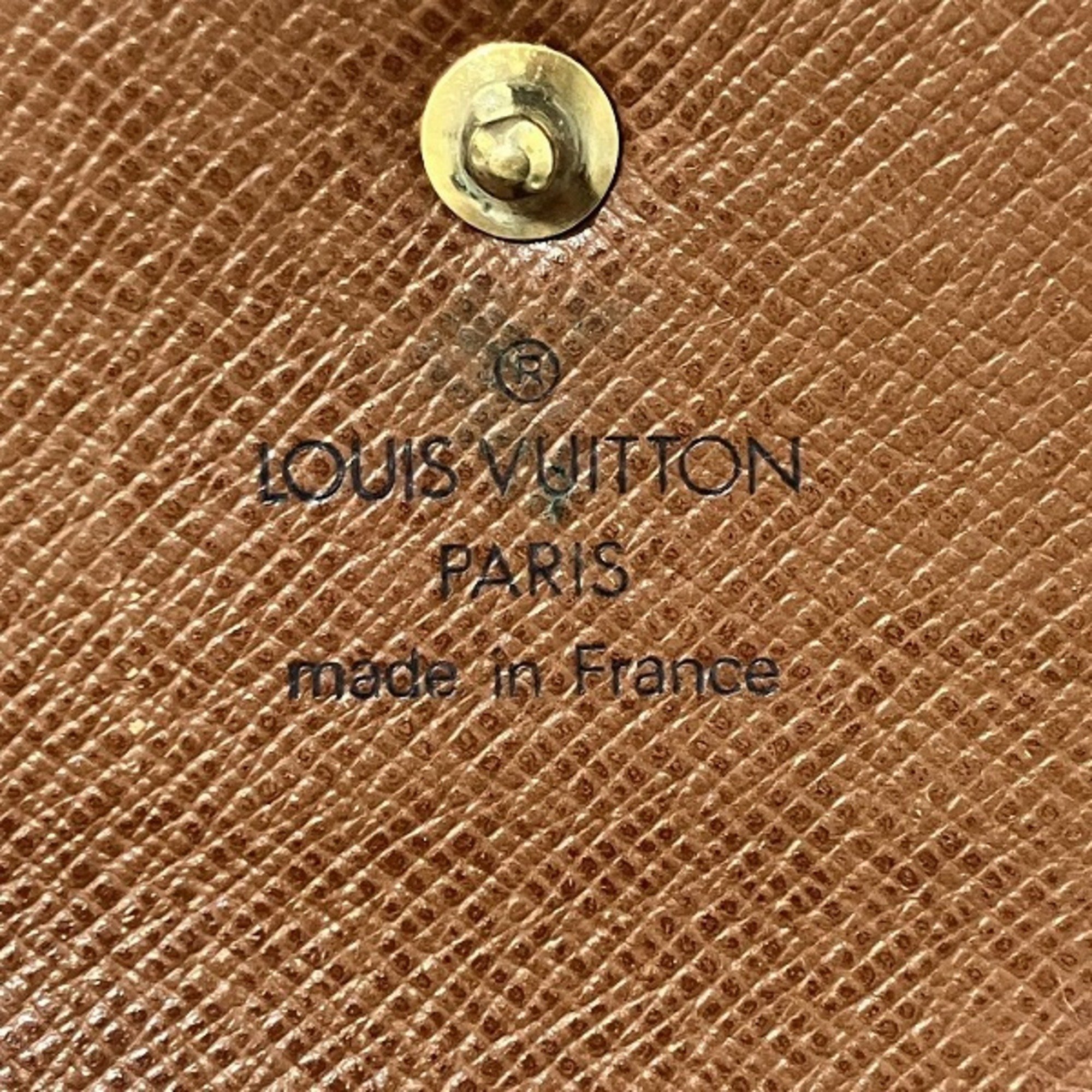 Louis Vuitton Monogram Porte Tresor Etui Papier M61202 Tri-fold Wallet for Men and Women