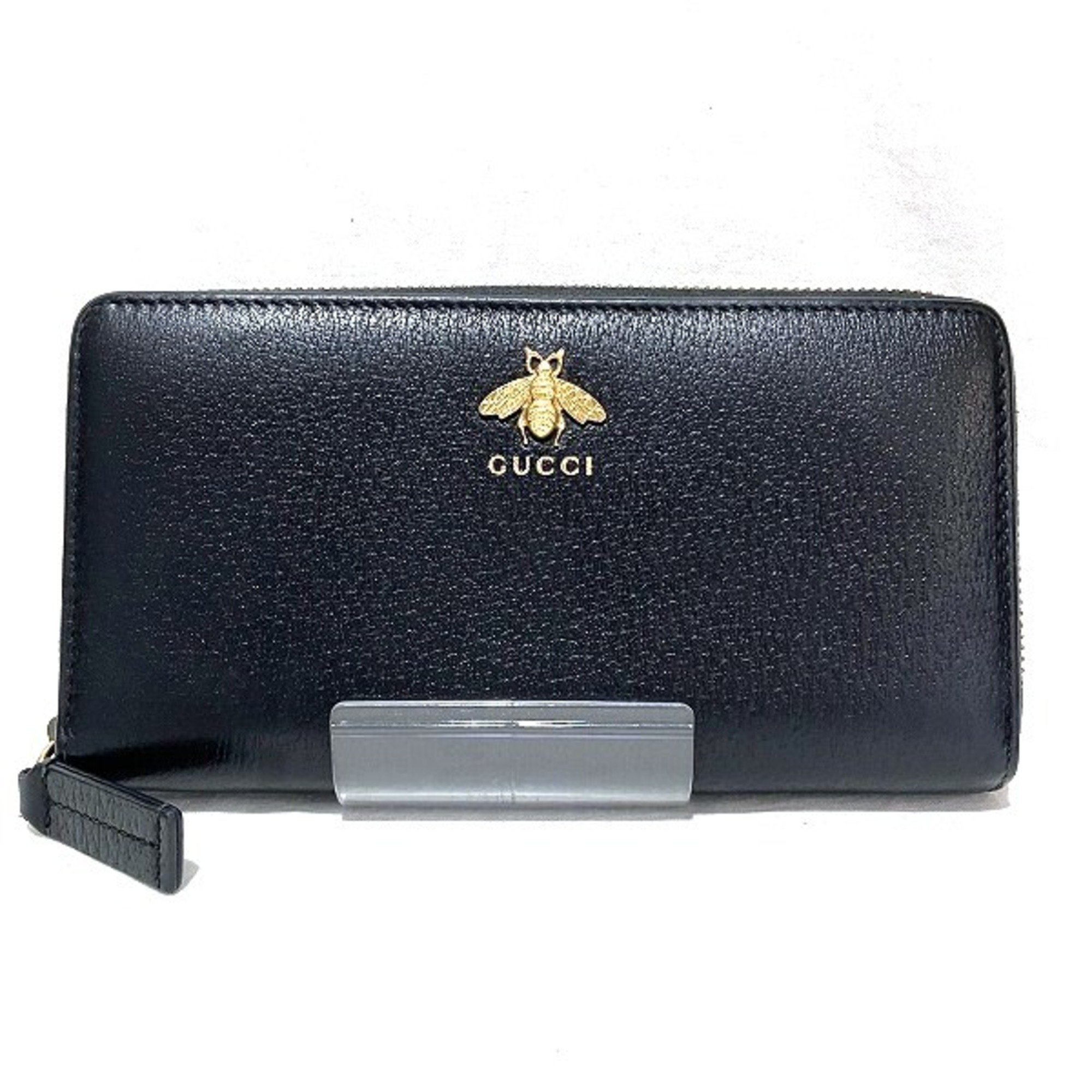 GUCCI Animalier 523667 Round Long Wallet for Men