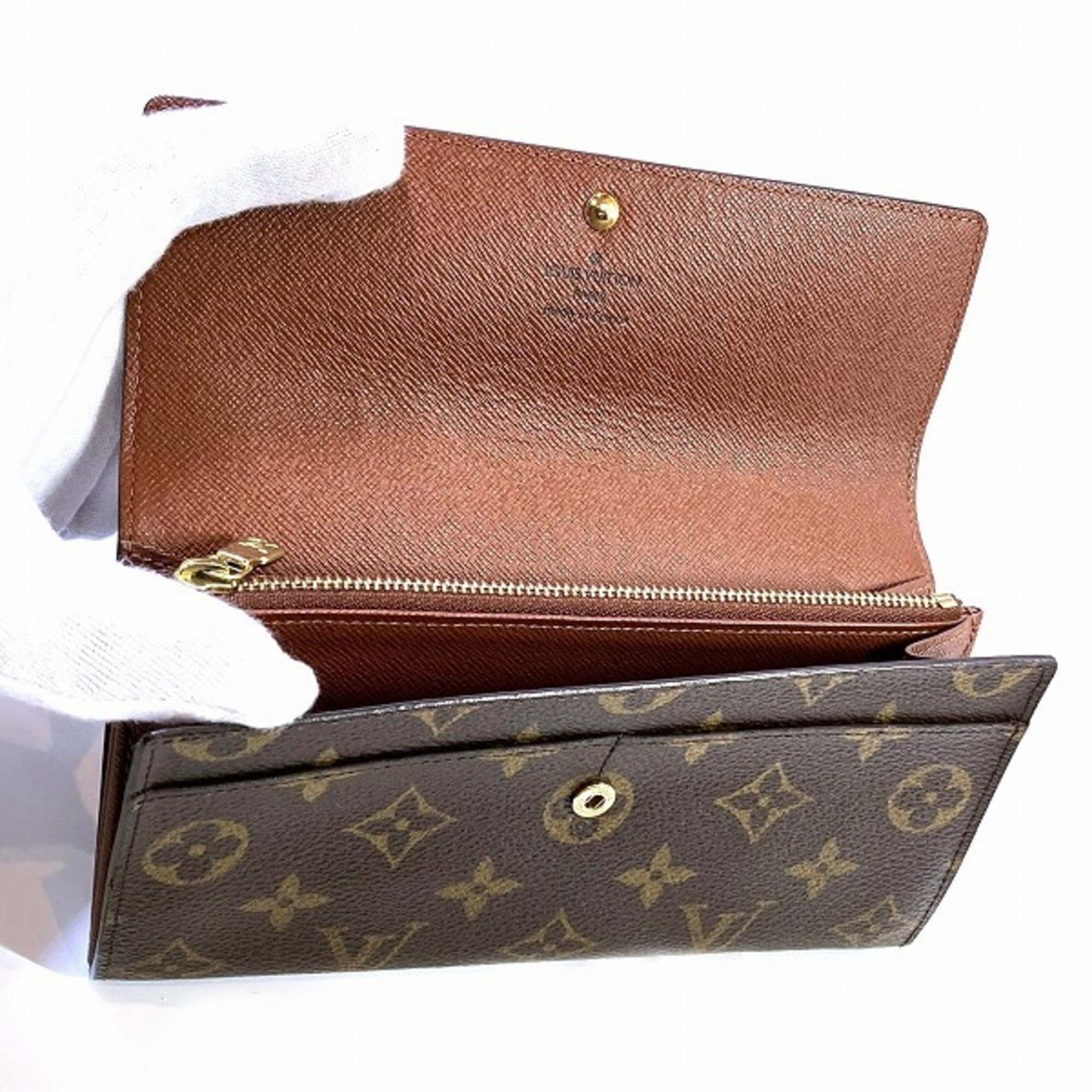 Louis Vuitton Monogram Portefeuille Sarah M61734 Long Wallet Bi-fold Men's Women's