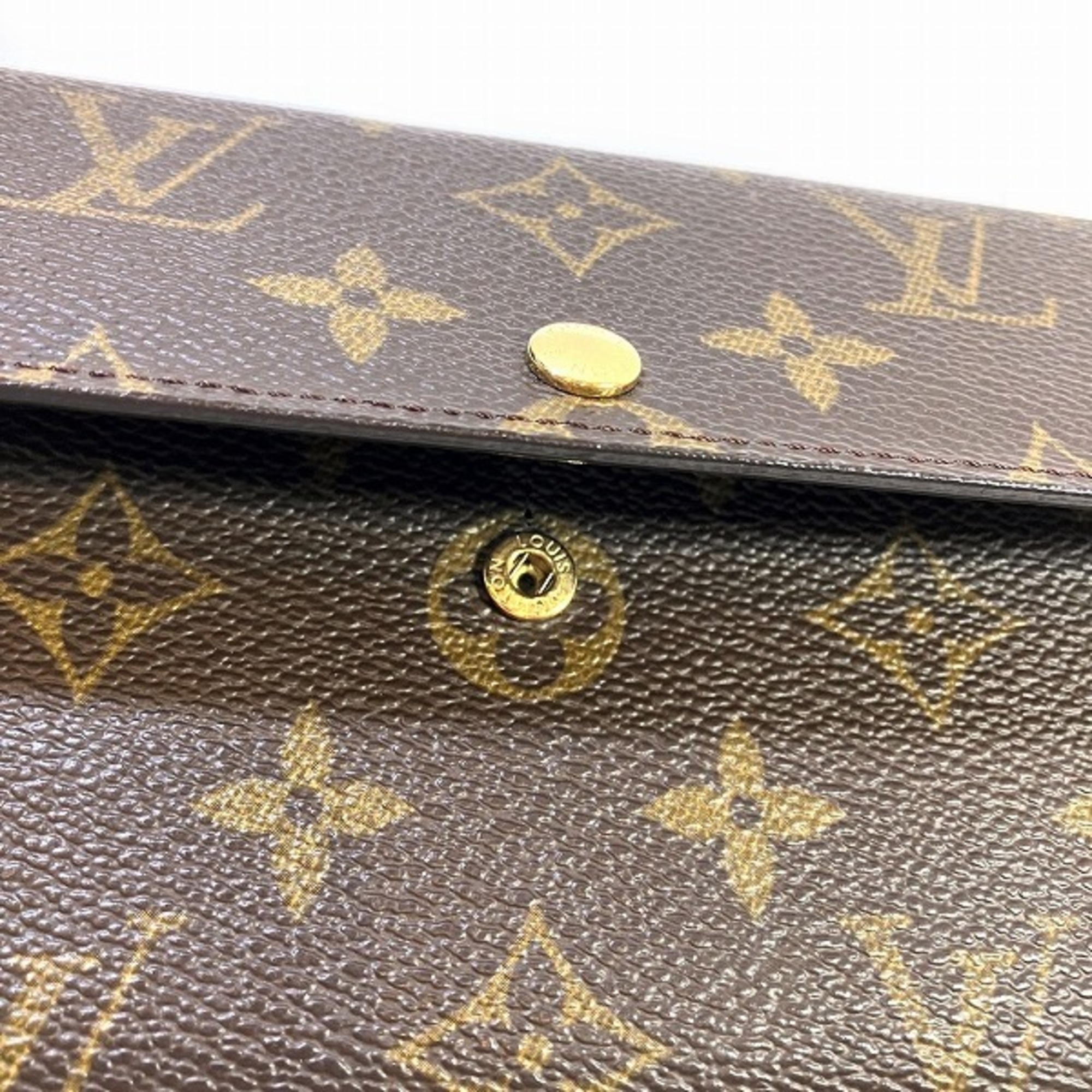 Louis Vuitton Monogram Portefeuille Sarah M61734 Long Wallet Bi-fold Men's Women's