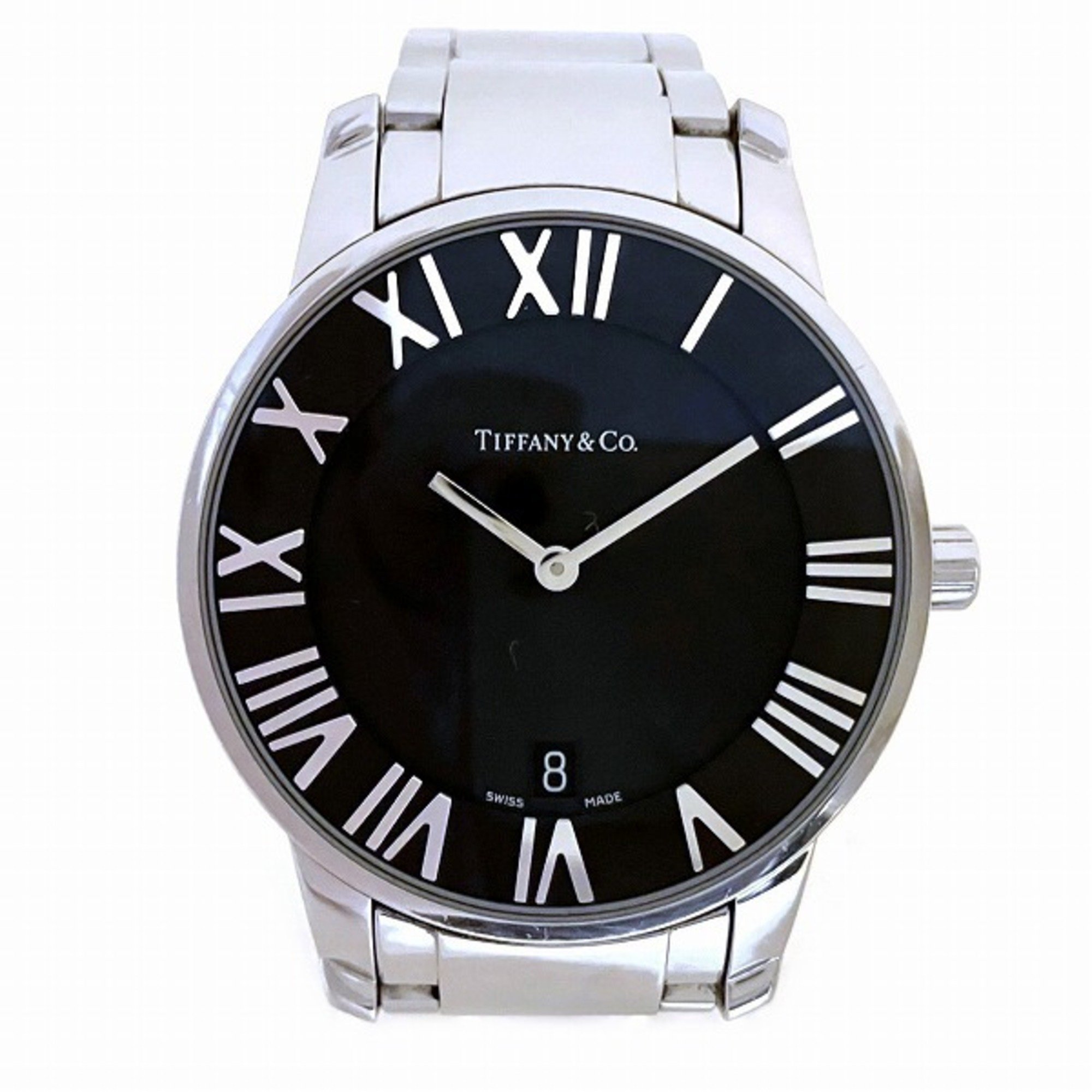 Tiffany Atlas Dome Z1800.11.10A00A Quartz Date Watch Men's