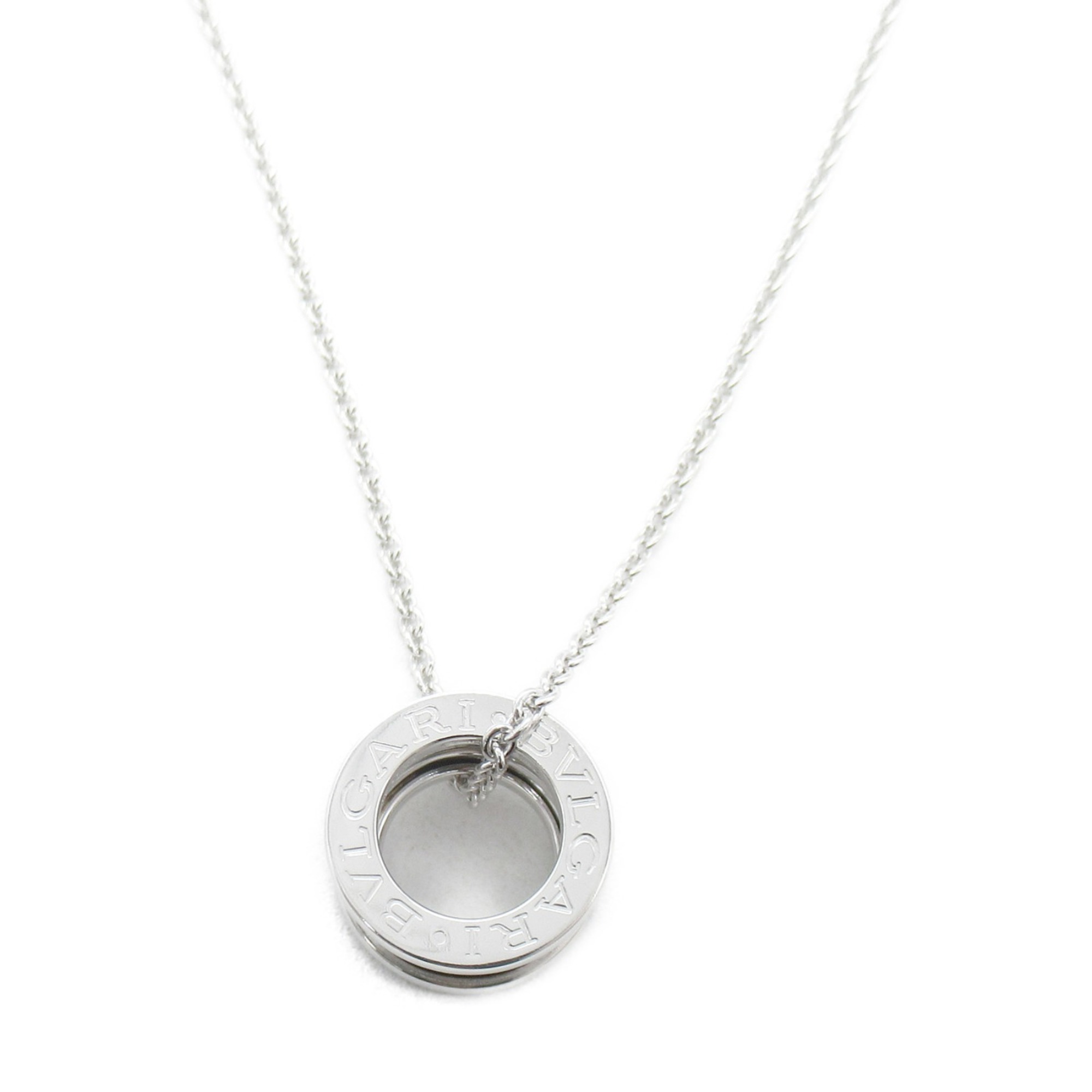 BVLGARI B-zero1 Necklace K18WG (White Gold) Women's Silver