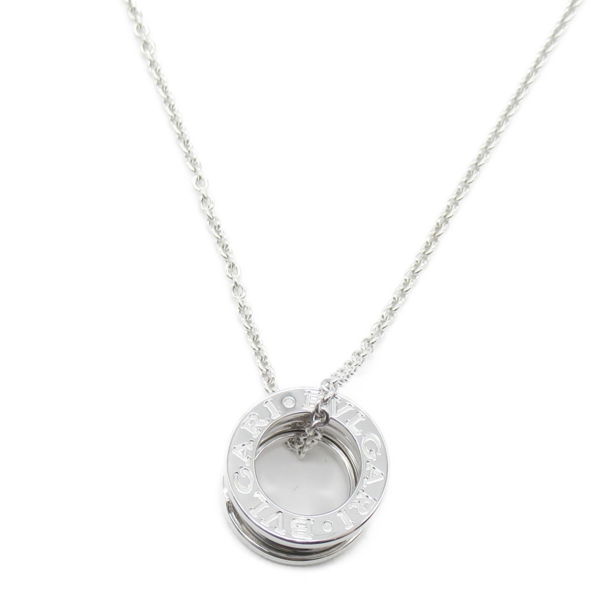 BVLGARI B-zero1 Necklace K18WG (White Gold) Women's Silver