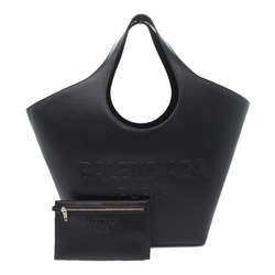 BALENCIAGA Medium Bag, Calf Leather, Women's, Black, 7469742AAID1000