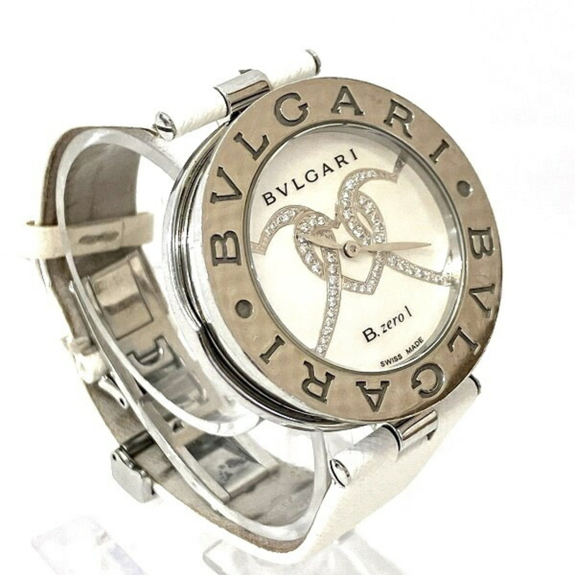 BVLGARI B.Zero1 BZ35S Quartz Triple Heart Diamond Watch Women's