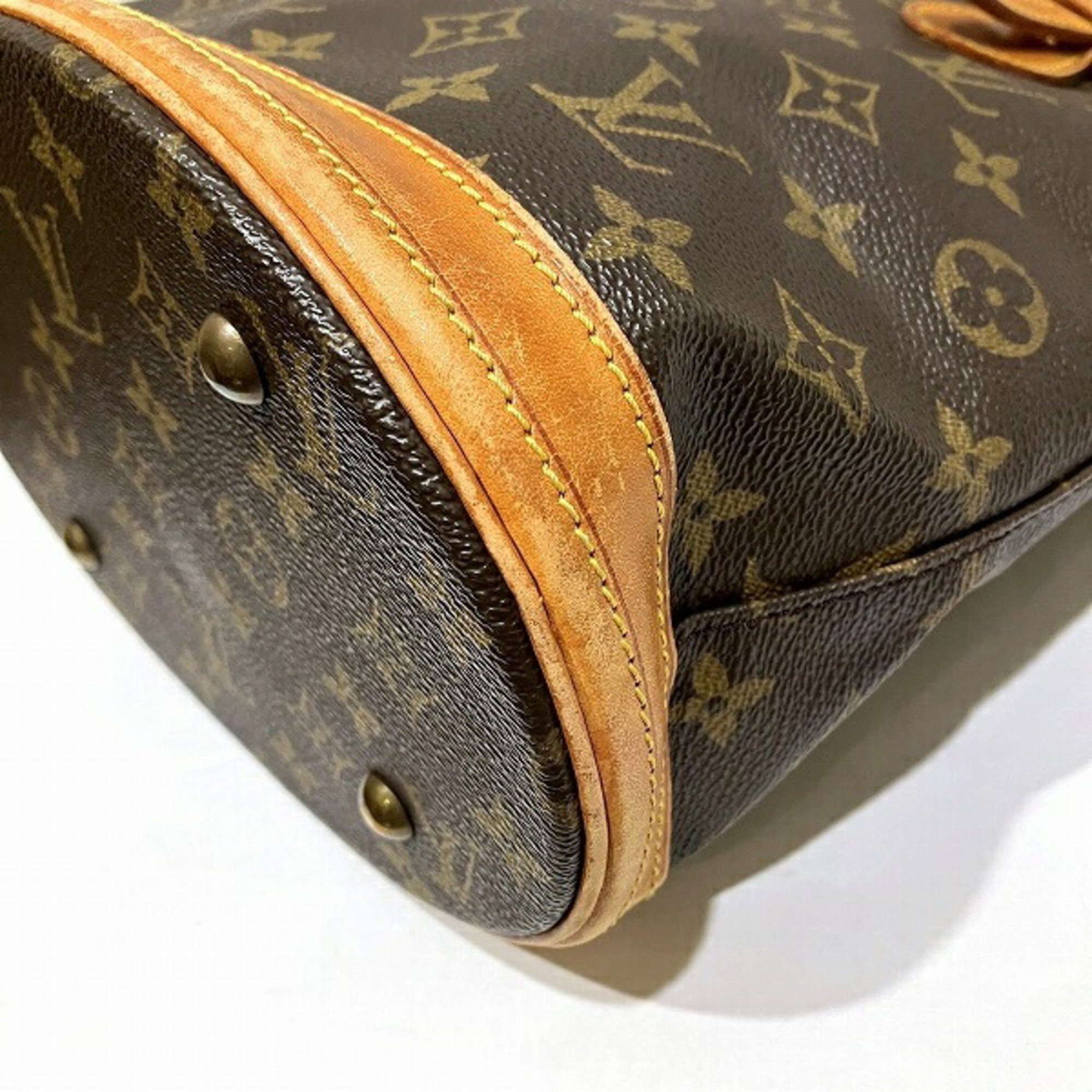 Louis Vuitton Monogram Petit Bucket M42238 Bag Tote Women's