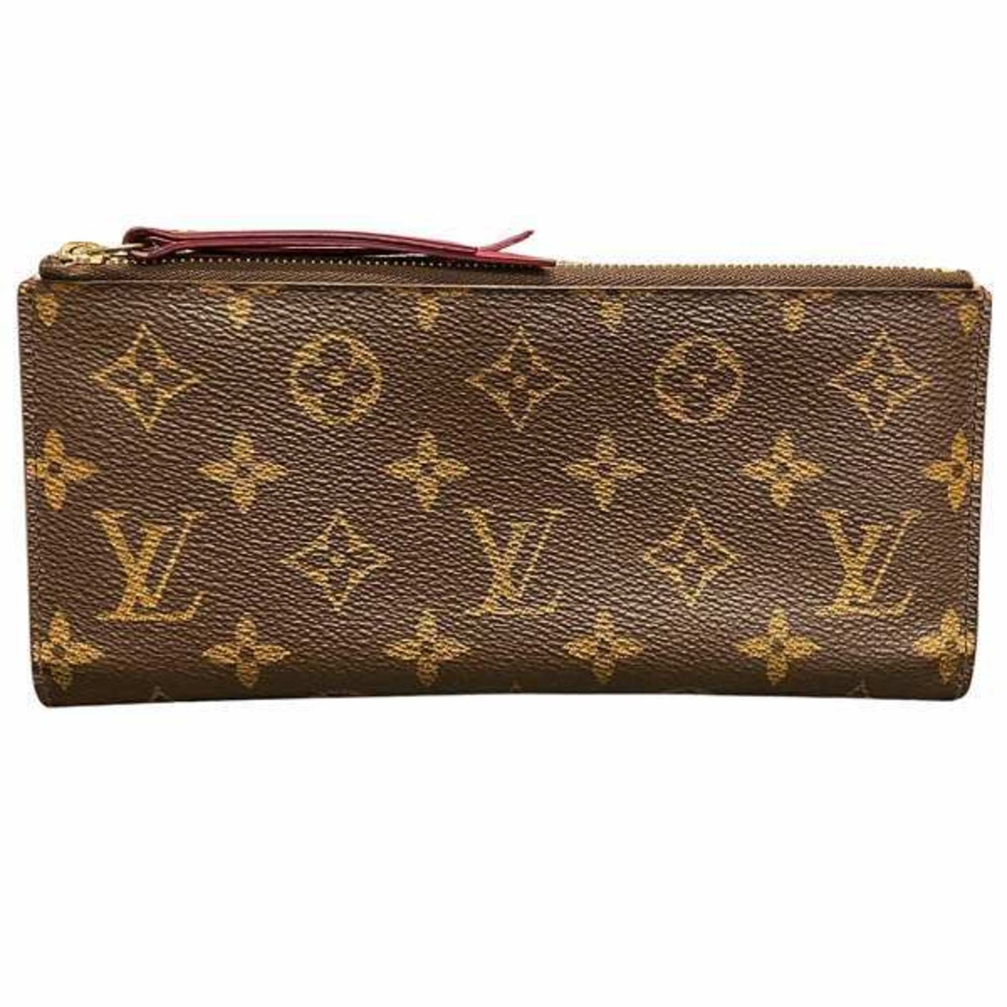 Louis Vuitton Monogram Portefeuille Adele M61269 Long Wallet Bi-fold for Men and Women