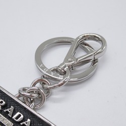 PRADA Keychain Keyring Saffiano Leather Men's Black 2PP080053F0002