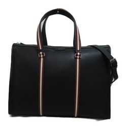 BALLY CODE 2way Bag Leather Fabric Men's Women's Black Palladio 6307002