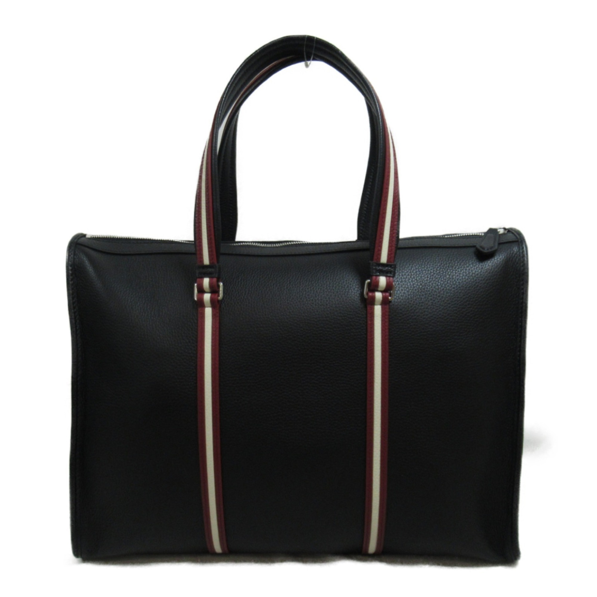 BALLY CODE 2way Bag Leather Fabric Men's Women's Black Palladio 6307002