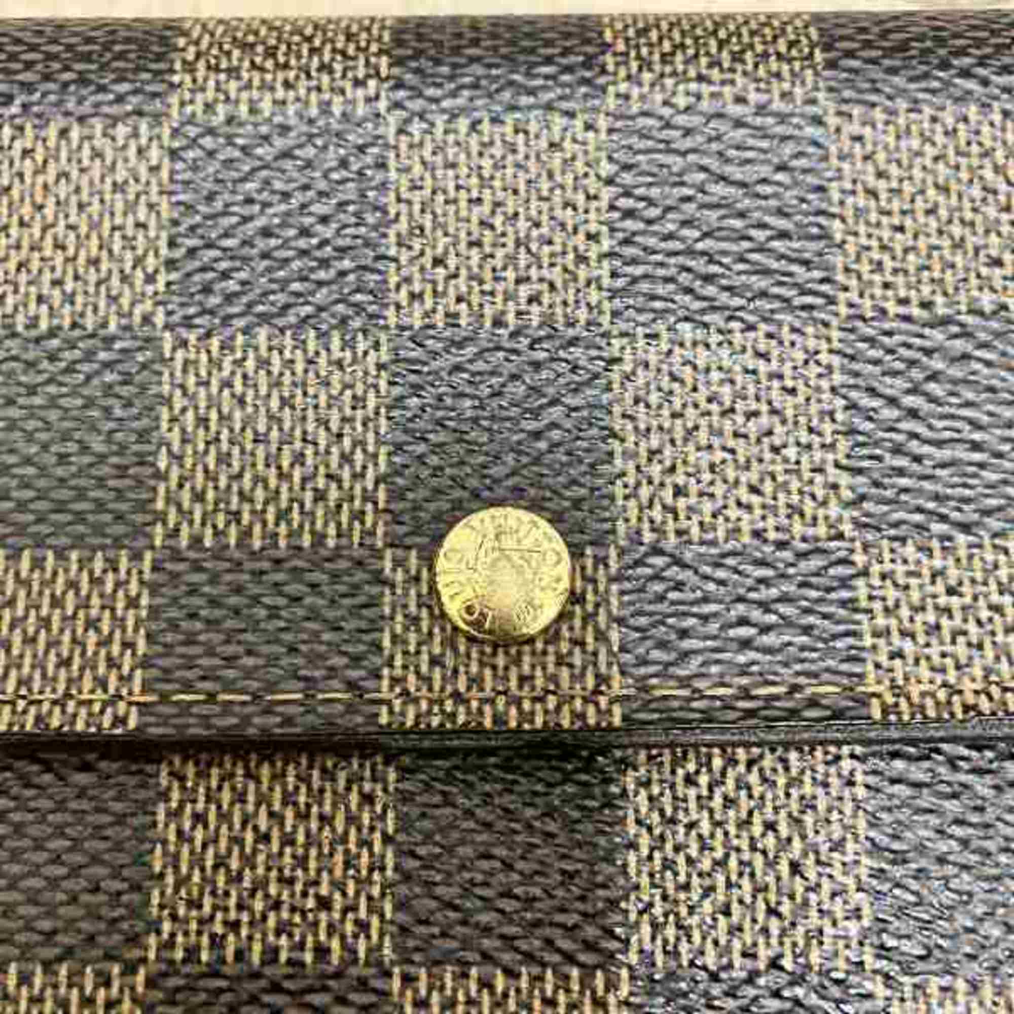 Louis Vuitton Damier Pochette Porto Monnaie Credit N61724 Long Wallet for Men and Women