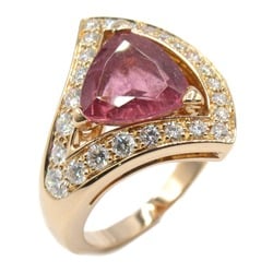 BVLGARI Diva Dream Pink Tourmaline Diamond Ring, K18PG (Pink Gold), Diamond, Tourmaline, Women's, Pink, Clear