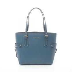 Michael Kors Voyager Tote Bag, Leather, Women's, Blue, 30H1GV6T4T