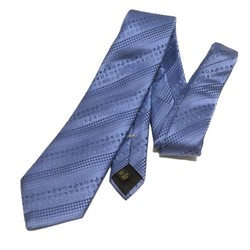 Louis Vuitton Monogram Accessory Light Blue Necktie for Men