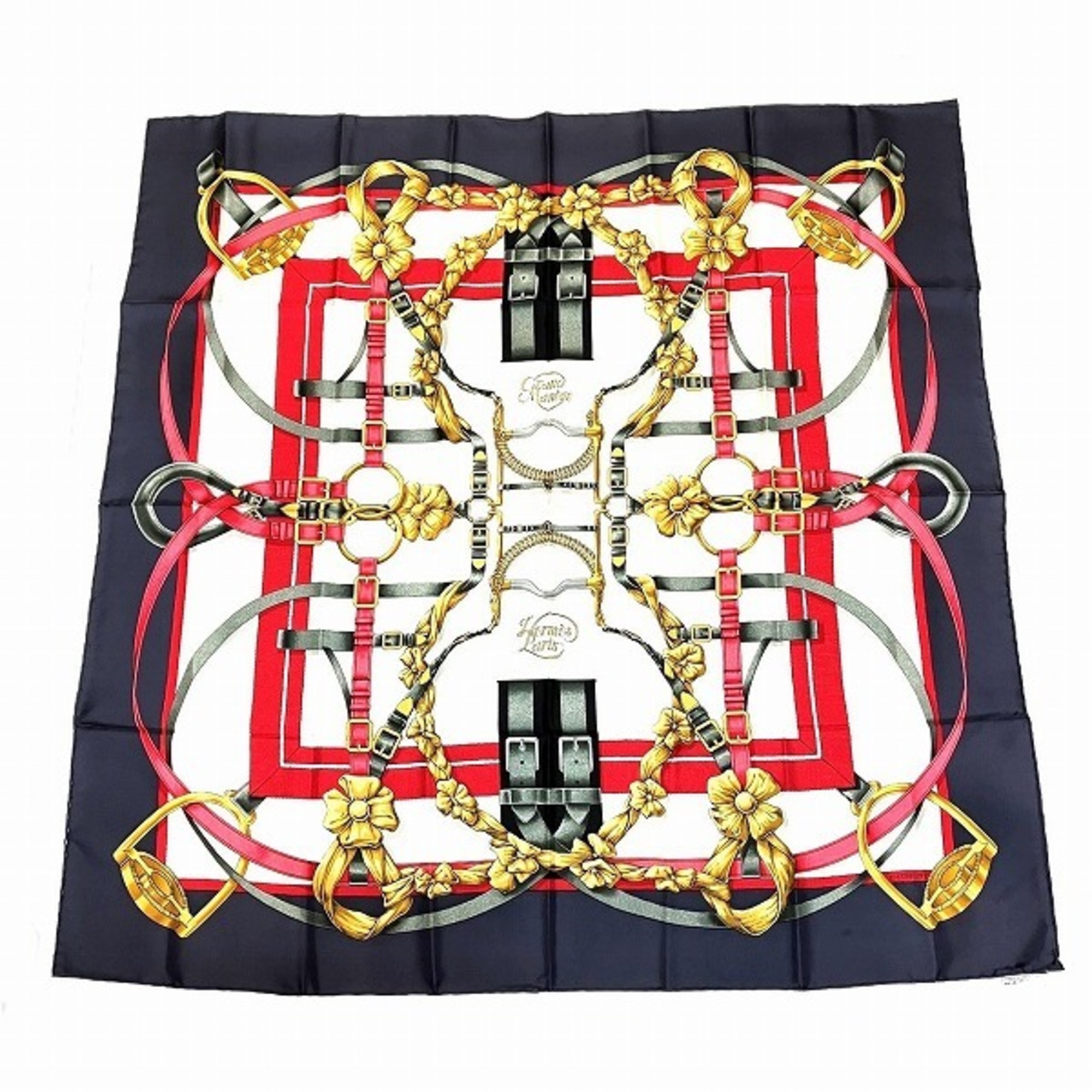 Hermes Carré 90 Great Training Technique Multicolor Accessories Scarf Women's