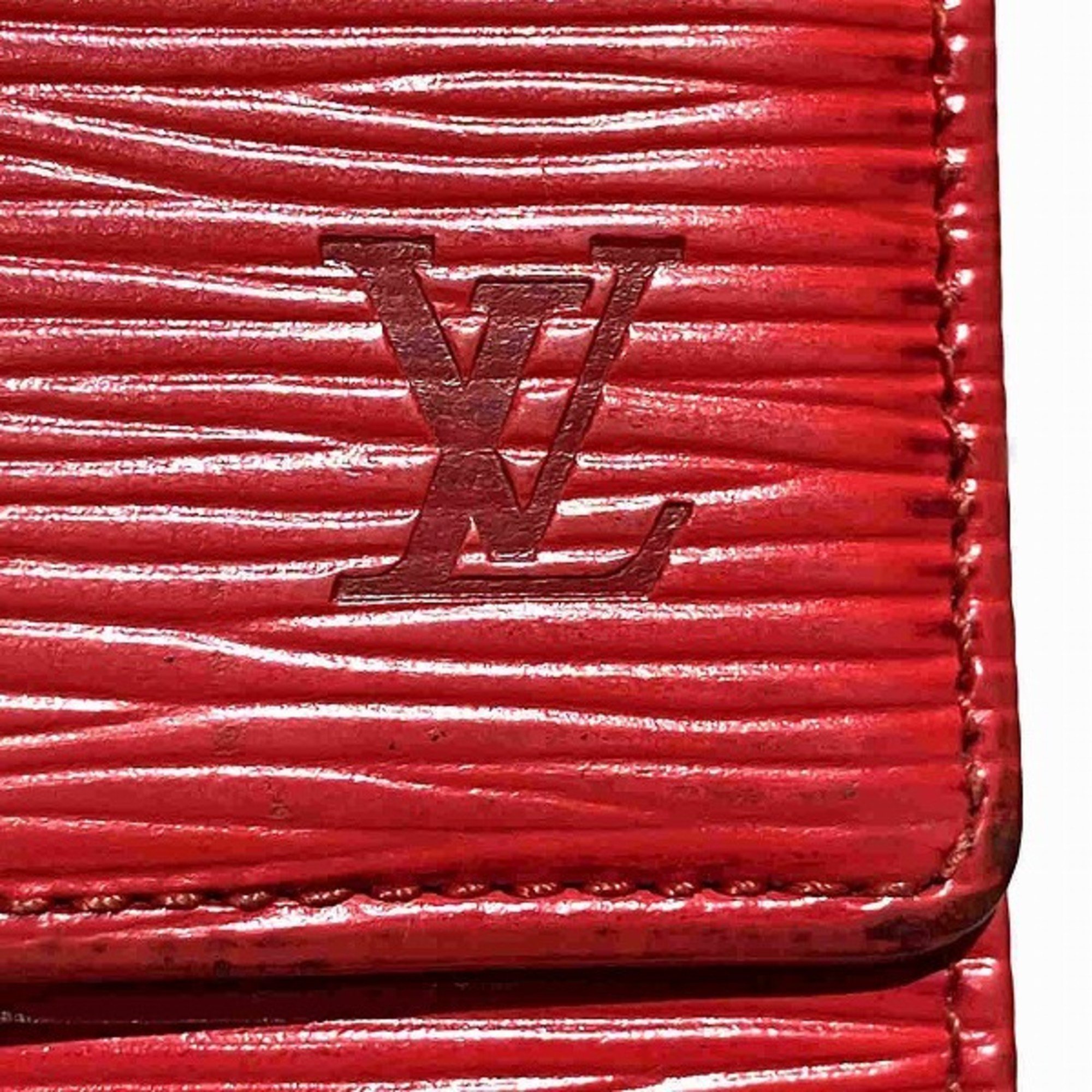 Louis Vuitton Epi Porte Monnaie Carte Credit M63487 Tri-fold Wallet for Women