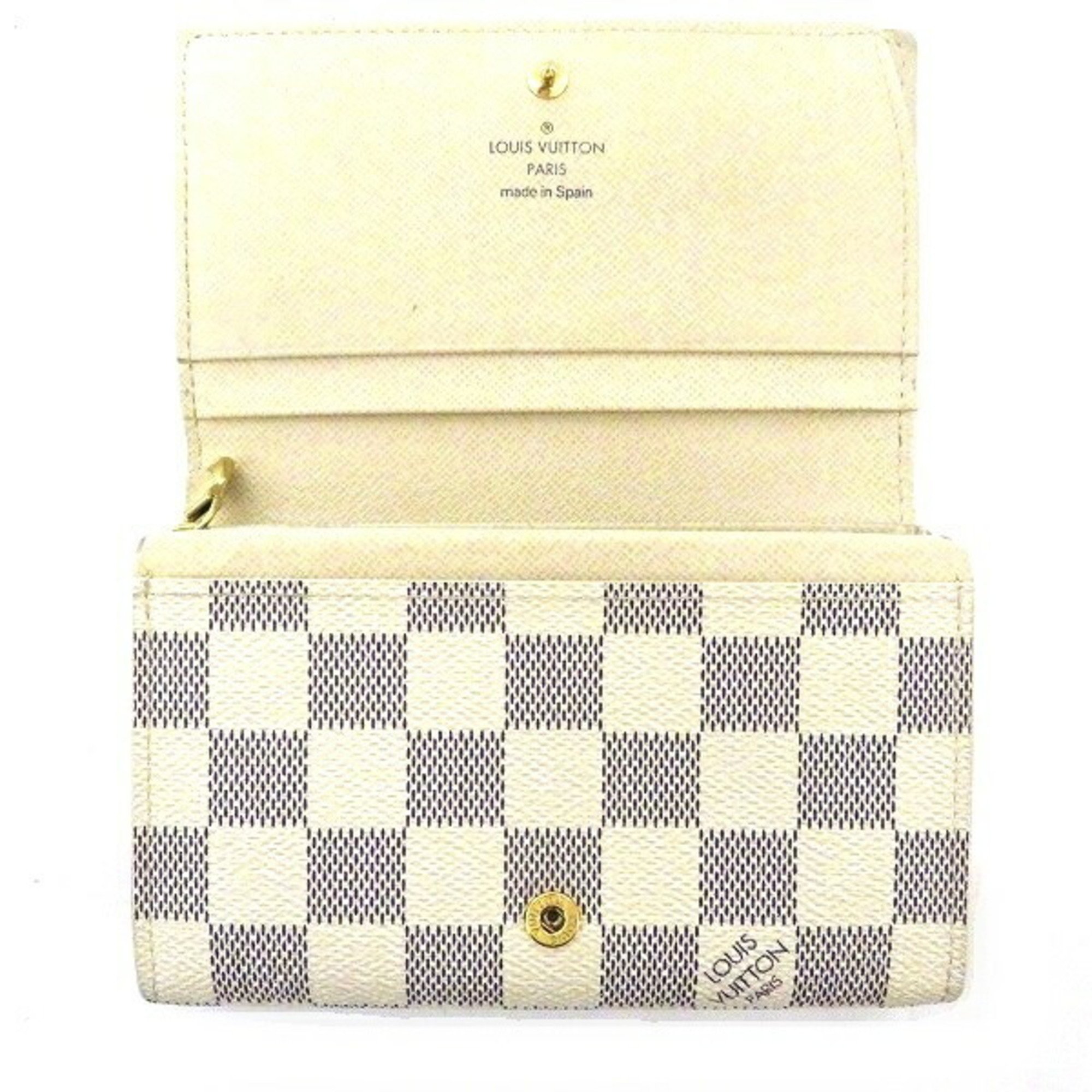 Louis Vuitton Damier Azur Portefeuille Tresor N61744 Bi-fold Wallet for Men and Women