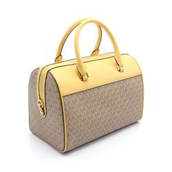 Michael Kors Jet Set Handbag, Coated Canvas Leather, Women's, Beige, Yellow, 35S3GTFU2B