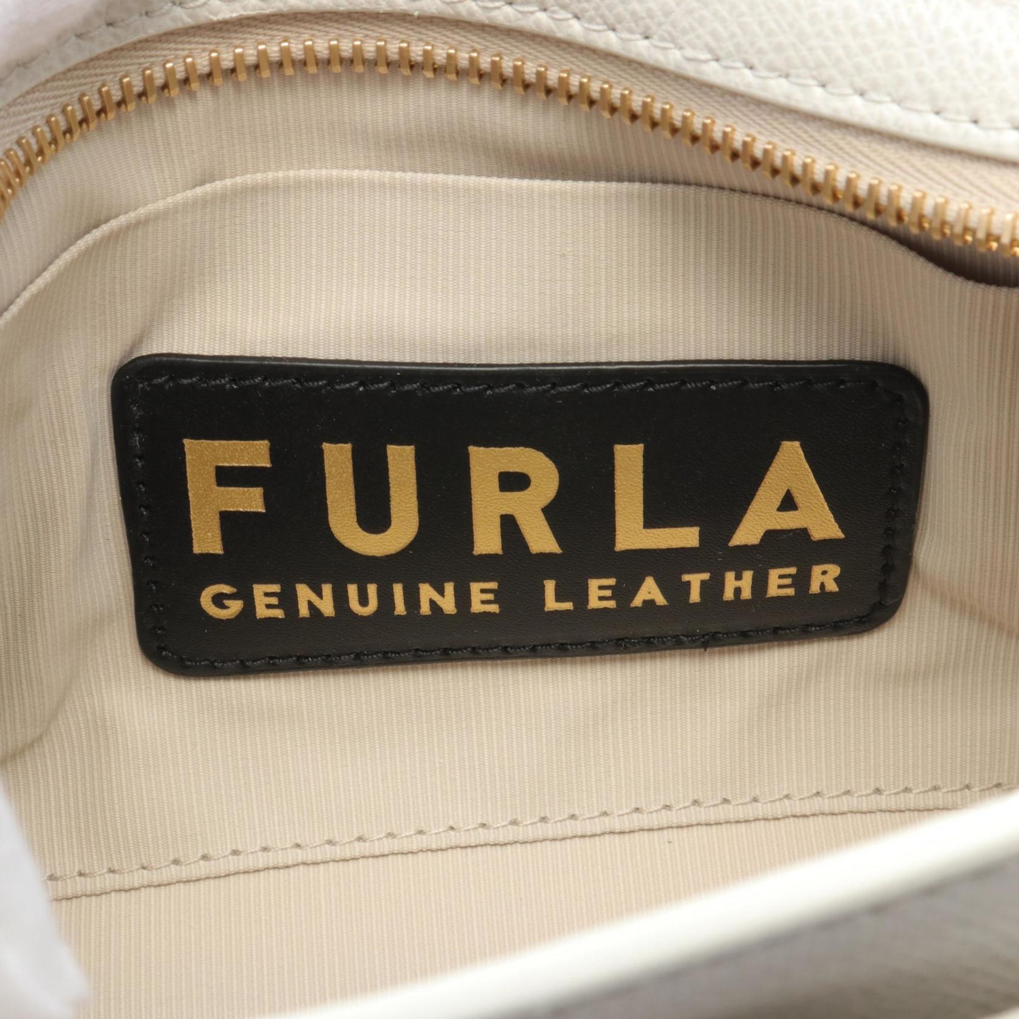 Furla 1927 Crossbody Shoulder Bag Leather Women's White WB01083ARE0001704S